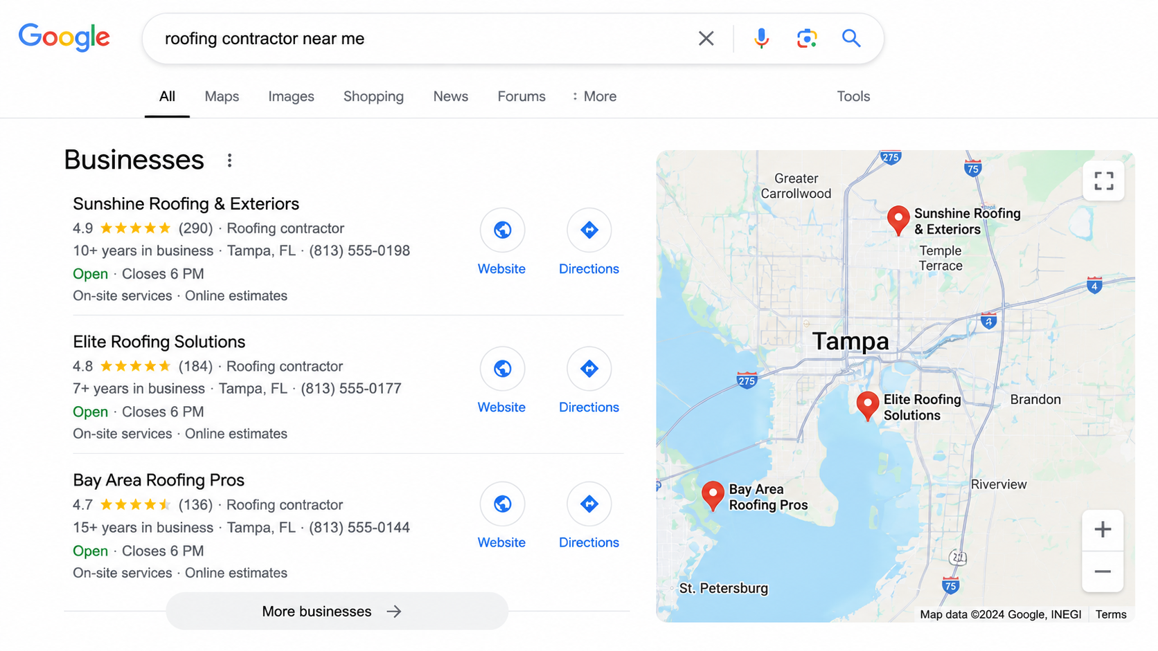 Google Maps 3-pack